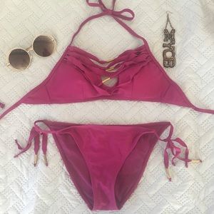 Adore Me magenta bikini (top M bottom L)